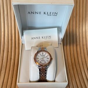 Anne Klein Rose Gold and Silver Watch NWT NIB Holiday Ready!
